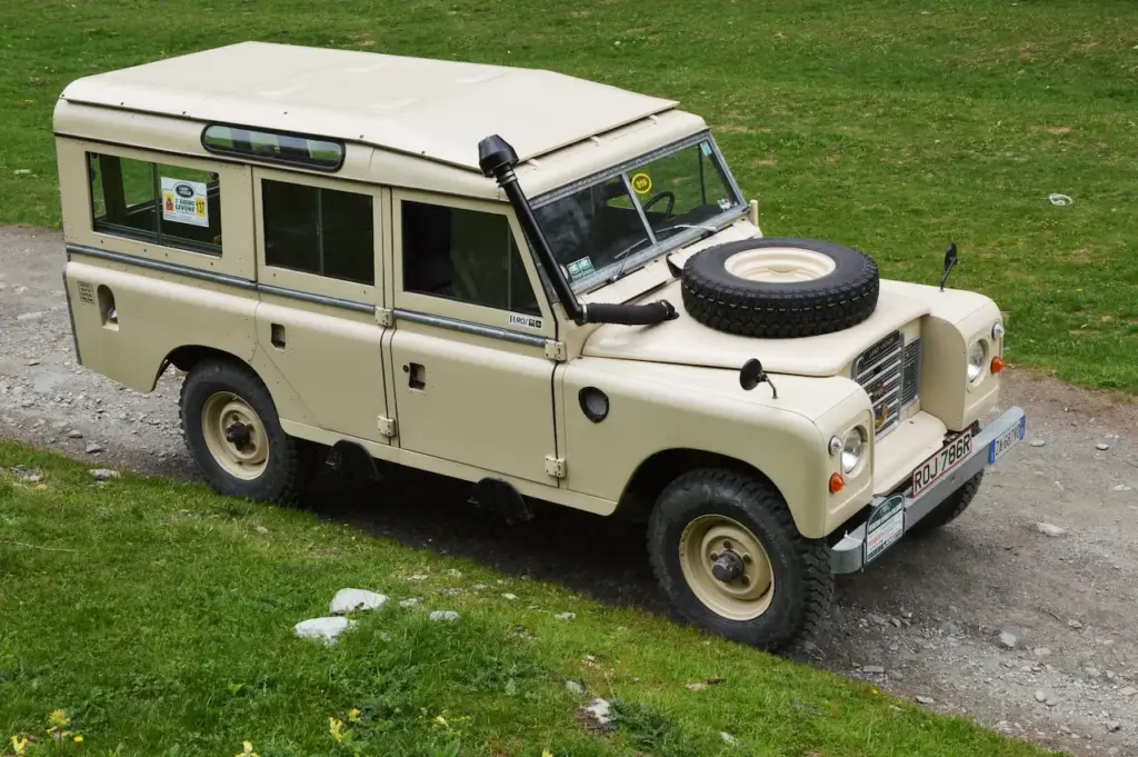 A Land Rover Series III On The Road